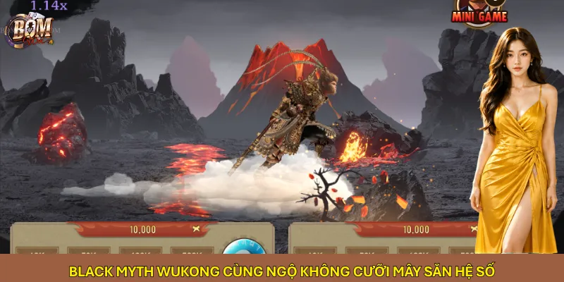 Black Myth Wukong cùng Ngộ Không cưỡi mây săn hệ số