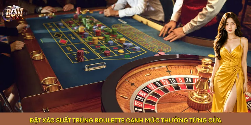 Đặt xác suất trúng Roulette cạnh mức thưởng từng cửa