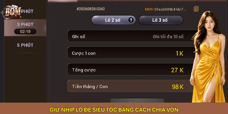 Giữ nhịp Lô đề siêu tốc bằng cách chia vốn