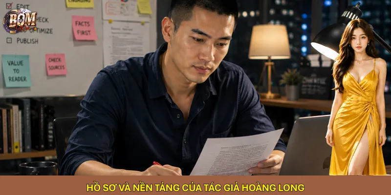 Hồ sơ và nền tảng của tác giả Hoàng Long