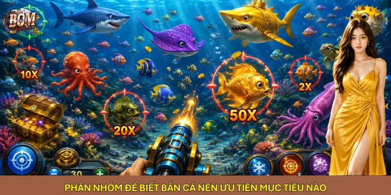 Phân nhóm để biết bắn cá nên ưu tiên mục tiêu nào