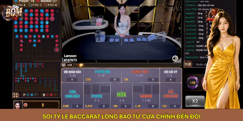 Soi tỷ lệ Baccarat Long Bảo từ cửa chính đến đôi