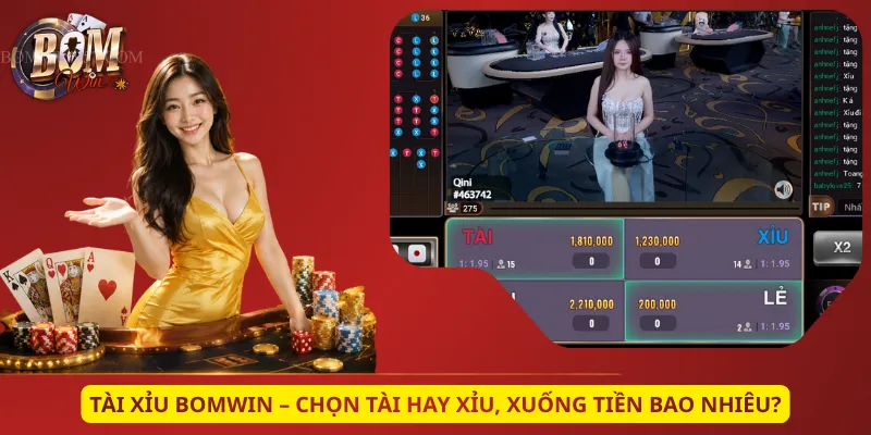 Tài Xỉu Bomwin – Chọn Tài Hay Xỉu, Xuống Tiền Bao Nhiêu?